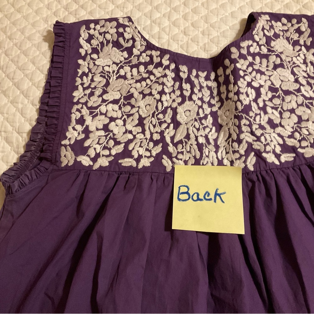 Purple Embroidered Blouse